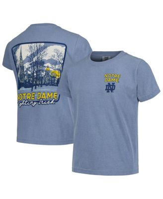 Big Boys and Girls Blue Notre Dame Fighting Irish Hyperlocal Comfort Colors T-Shirt