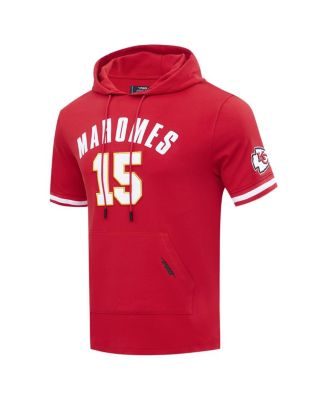 Men's Patrick Mahomes Red Kansas City Chiefs Player Name Number Hoodie T-Shirt