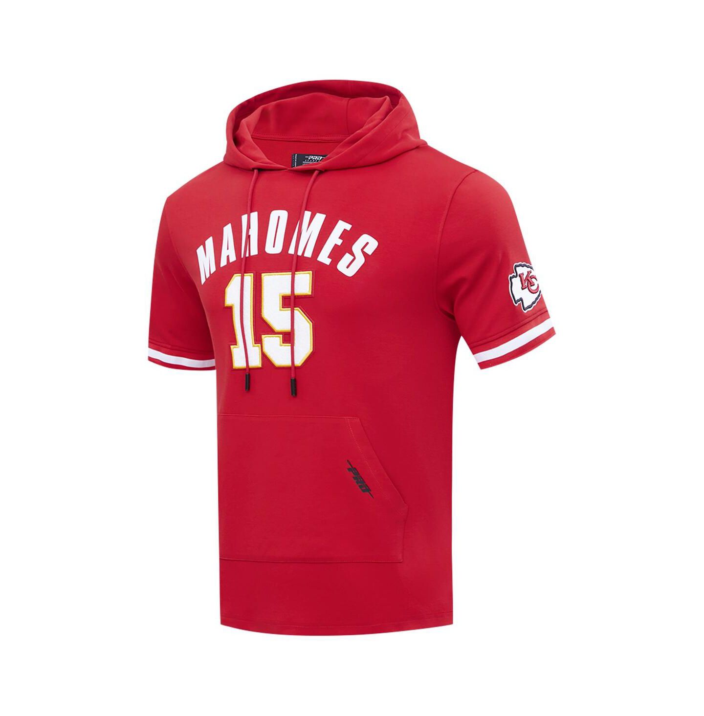 Мужское худи Pro Standard Patrick Mahomes Red Kansas City Chiefs Player Name & Number T-Shirt — фото 4