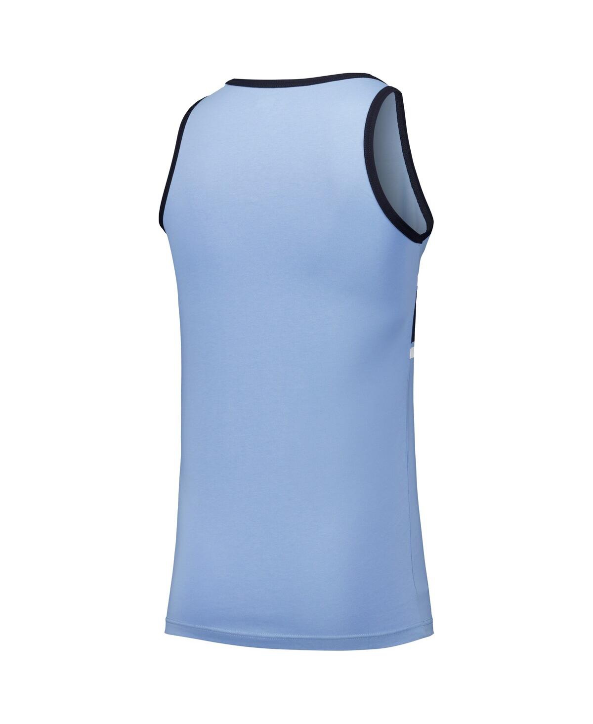 NEW ERA MEN'S LIGHT BLUE TAMPA BAY RAYS JERSEY RINGER TANK TOP 