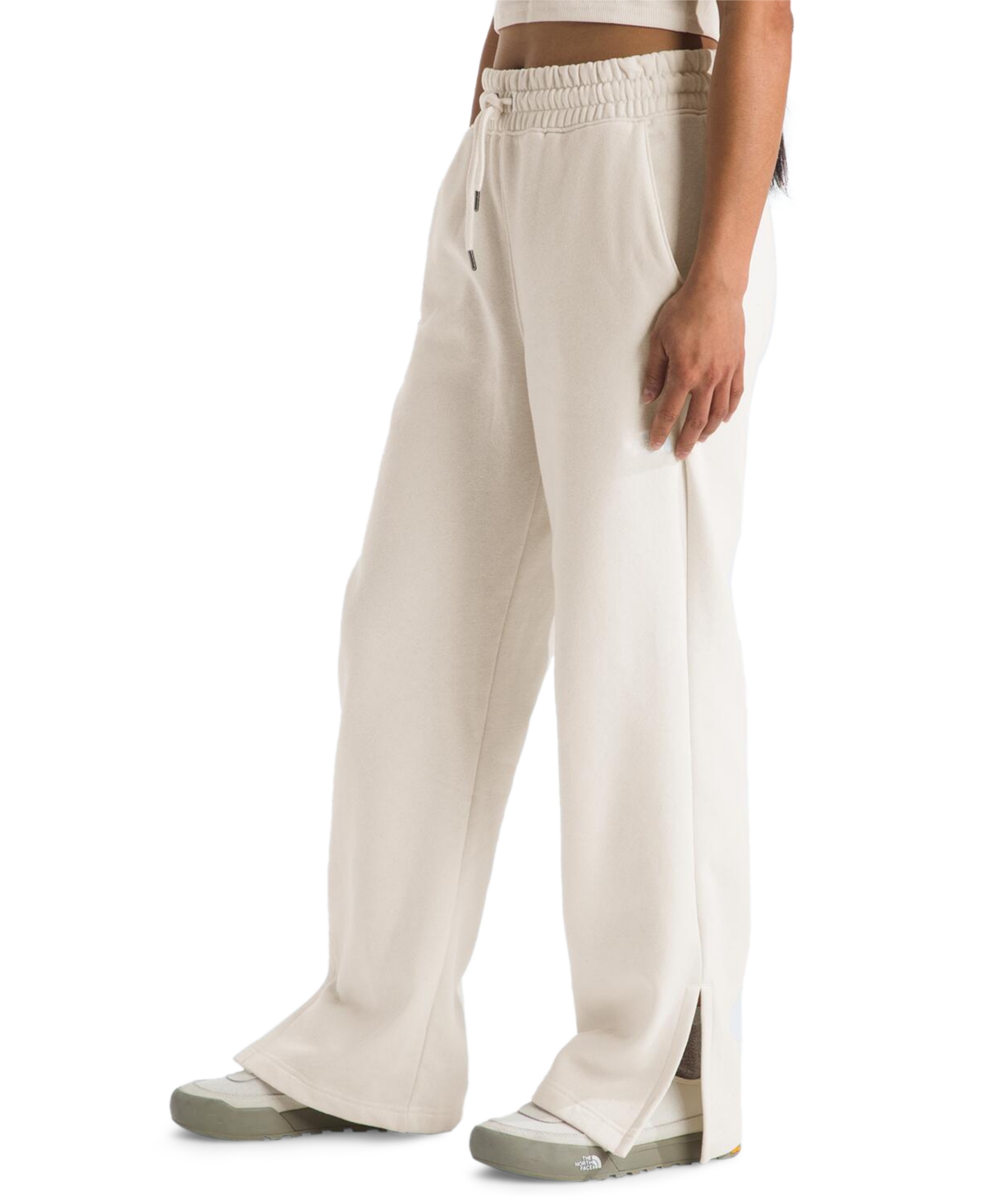 Shop The North Face Women's Evolution Drawstring Sweatpants In White Dune