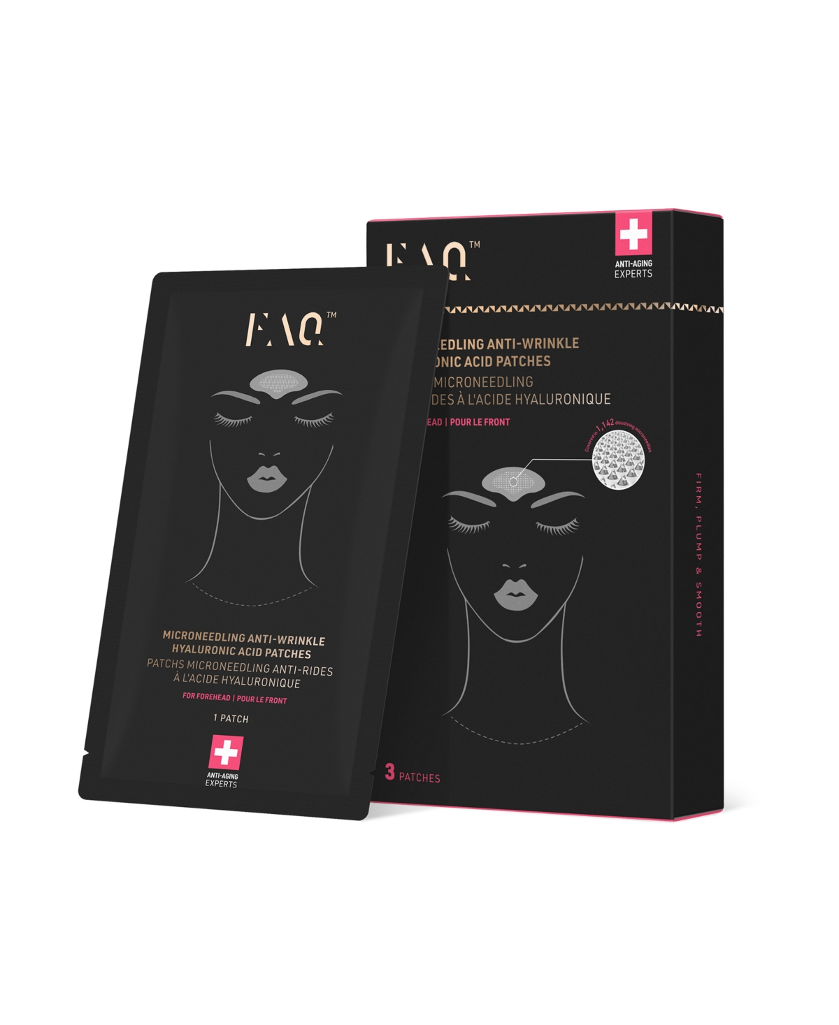 Foreo Faq Microneedling Anti-Wrinkle Hyaluronic Acid Patches for Forehead