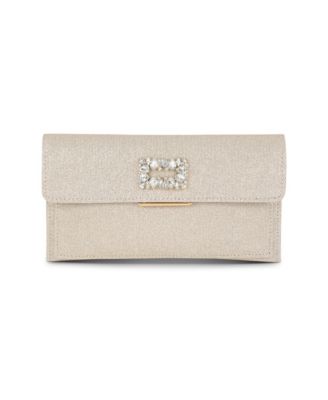 Woman's Sarah Slim Envelope Clutch With Brooch