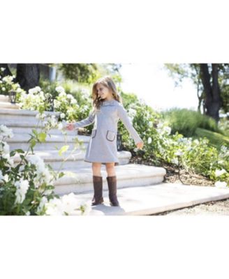 Baby Girls Quilted Ponte Riding Dress