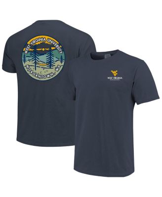 Men's and Women's Navy West Virginia Mountaineers Scenic Comfort Colors T-Shirt