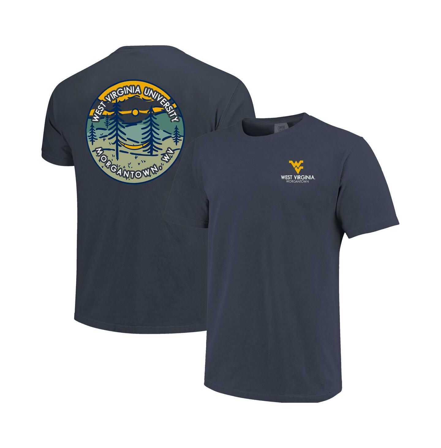 Футболка Image One Navy West Virginia Mountaineers Scenic Comfort Colors — фото 1