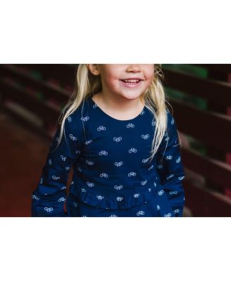 Baby Girls Long Sleeve Ruffle Waist Dress