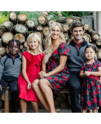 Baby Girls Short Sleeve Ruffle Collar Party Dress with Bow