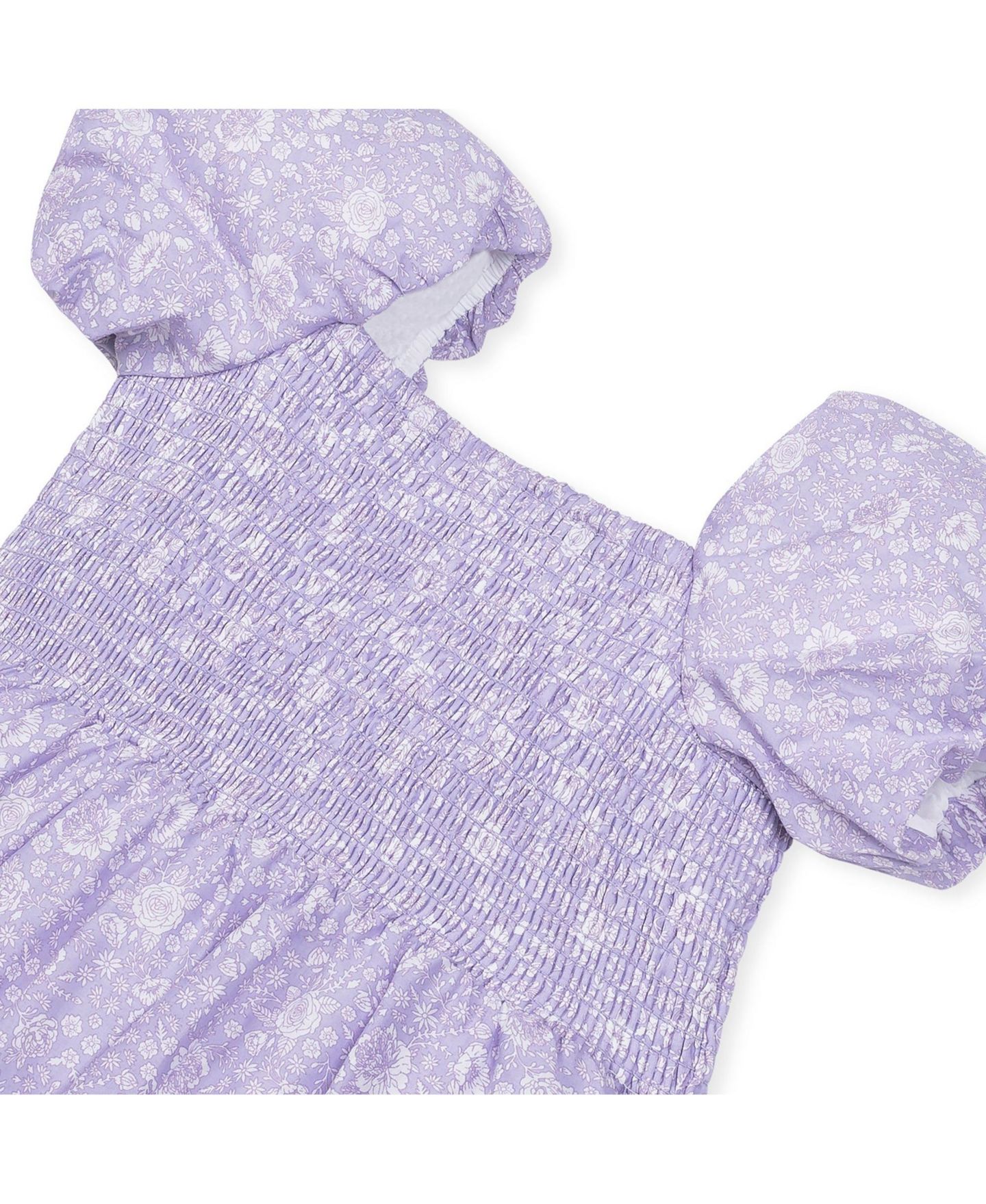 Платье Hope & Henry Short Bubble Sleeve Smocked Dress для девочек-малышей — фото 5