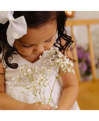 Toddler Girls Sleeveless Bow Shoulder Swing Dress