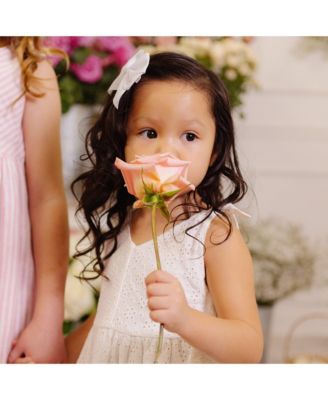 Toddler Girls Sleeveless Bow Shoulder Swing Dress