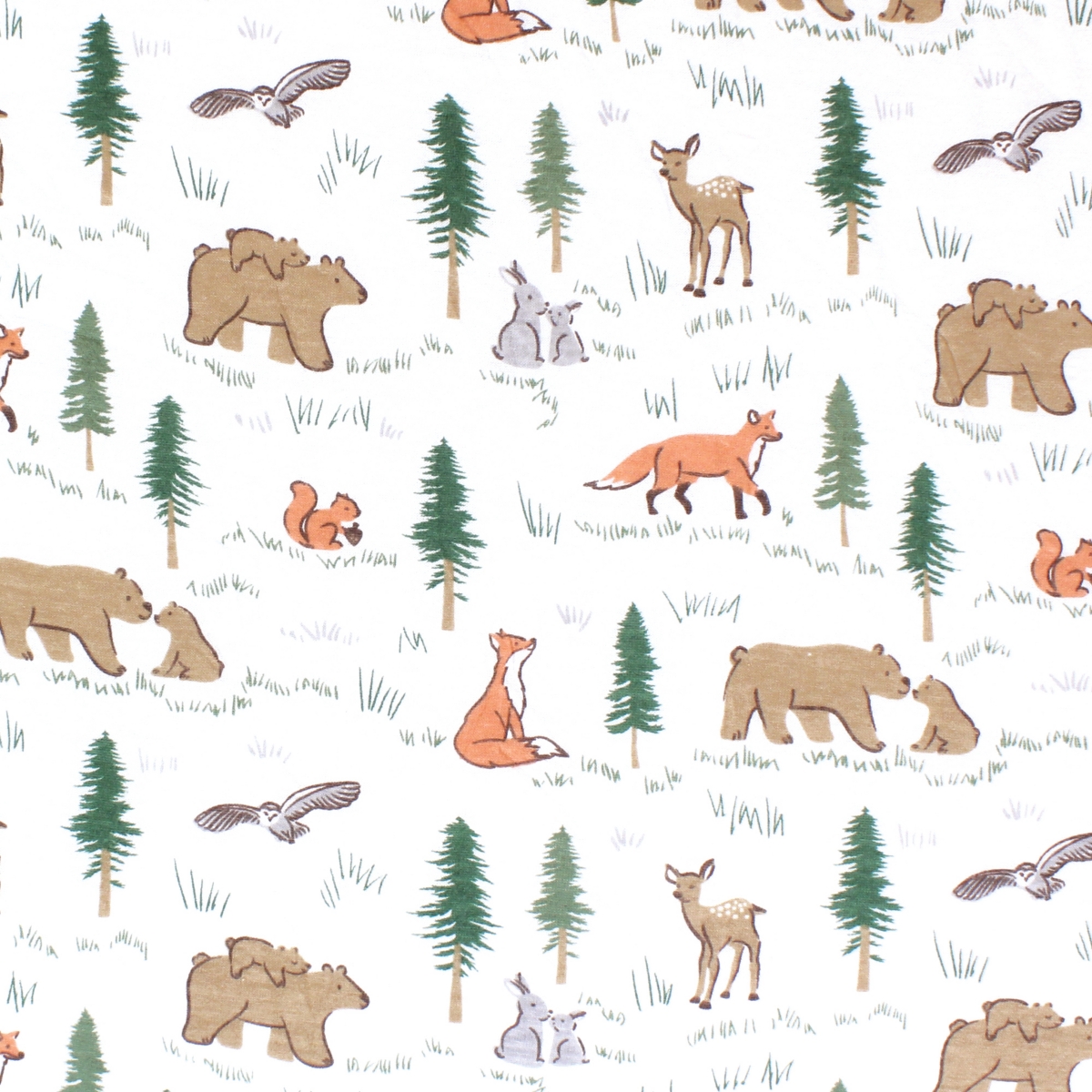 Hudson Baby Infant Boy Cotton Toddler Pillow Case, Sweet Woodland, One Size