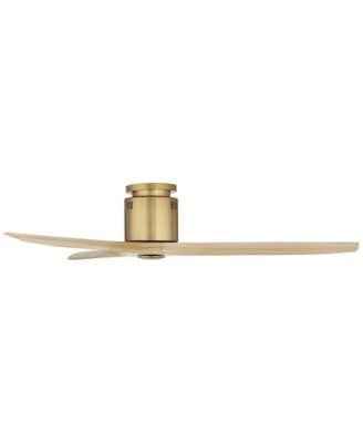 52" Windspun Modern Indoor Ceiling Fan 3 Blade Remote Control Soft Brass Finish Bedroom Living Room Hugger DC Motor