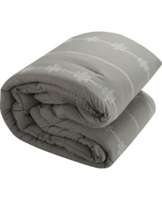 CLOSEOUT! Crocusveta Satin Embroidery 7-Pc. Comforter Set, California King