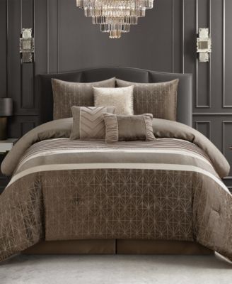 Trinity Geometric 7-Pc. Comforter Set, Queen
