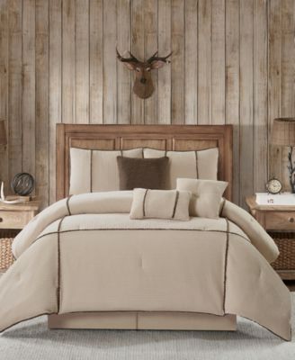 Stratford Park Arvada Solid Cabin Style 7-Pc. Comforter Set, King