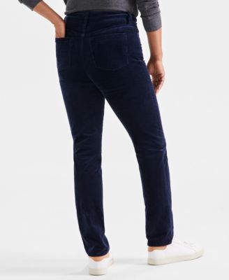 Women's High-Rise Straight-Leg Corduroy Jeans, Created for Macy's 