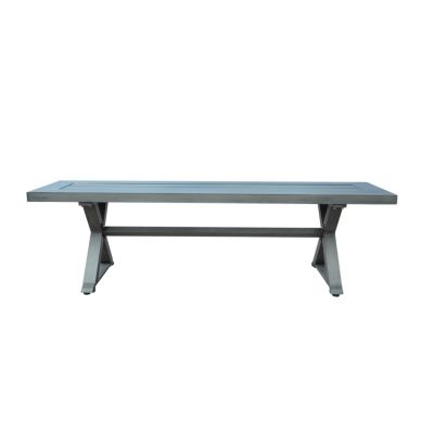 Modern Aluminum Outdoor Dining Bench