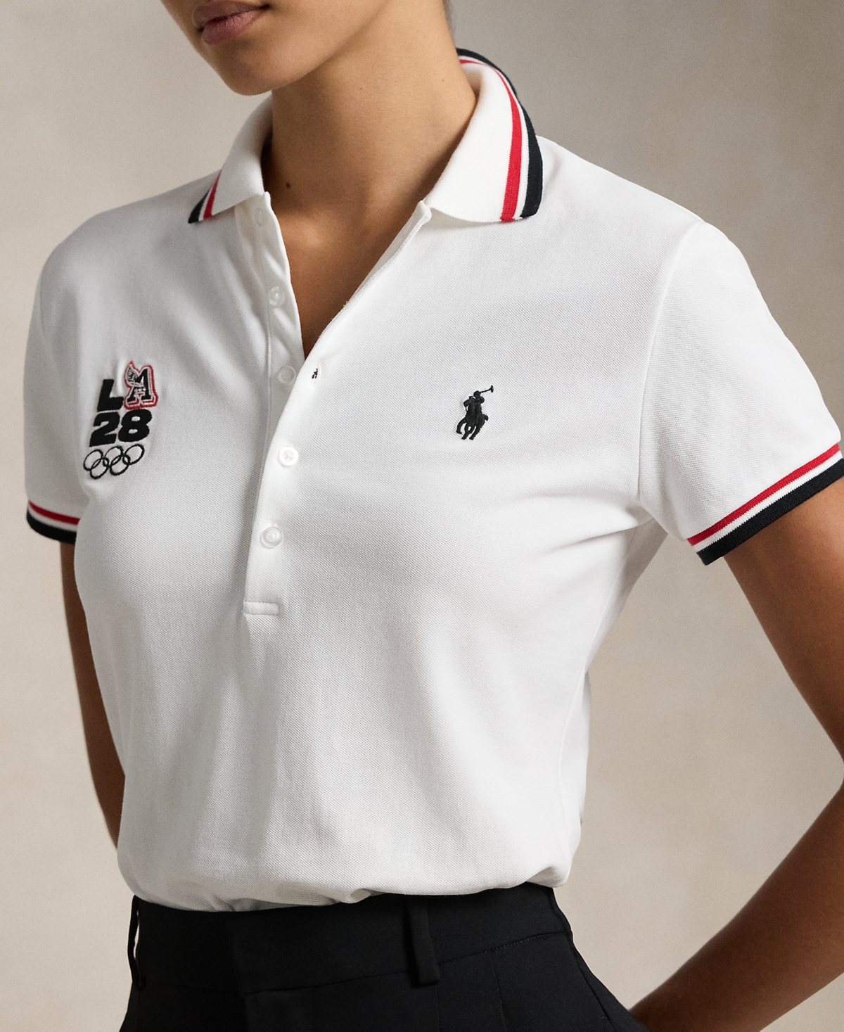 Polo Ralph Lauren Women's LA28 Olympic Mesh Polo Shirt