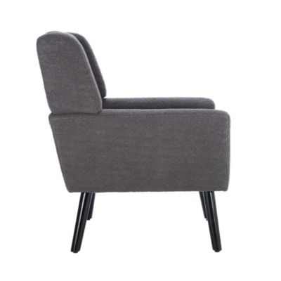 Fabric Accent Chair with Black Legs