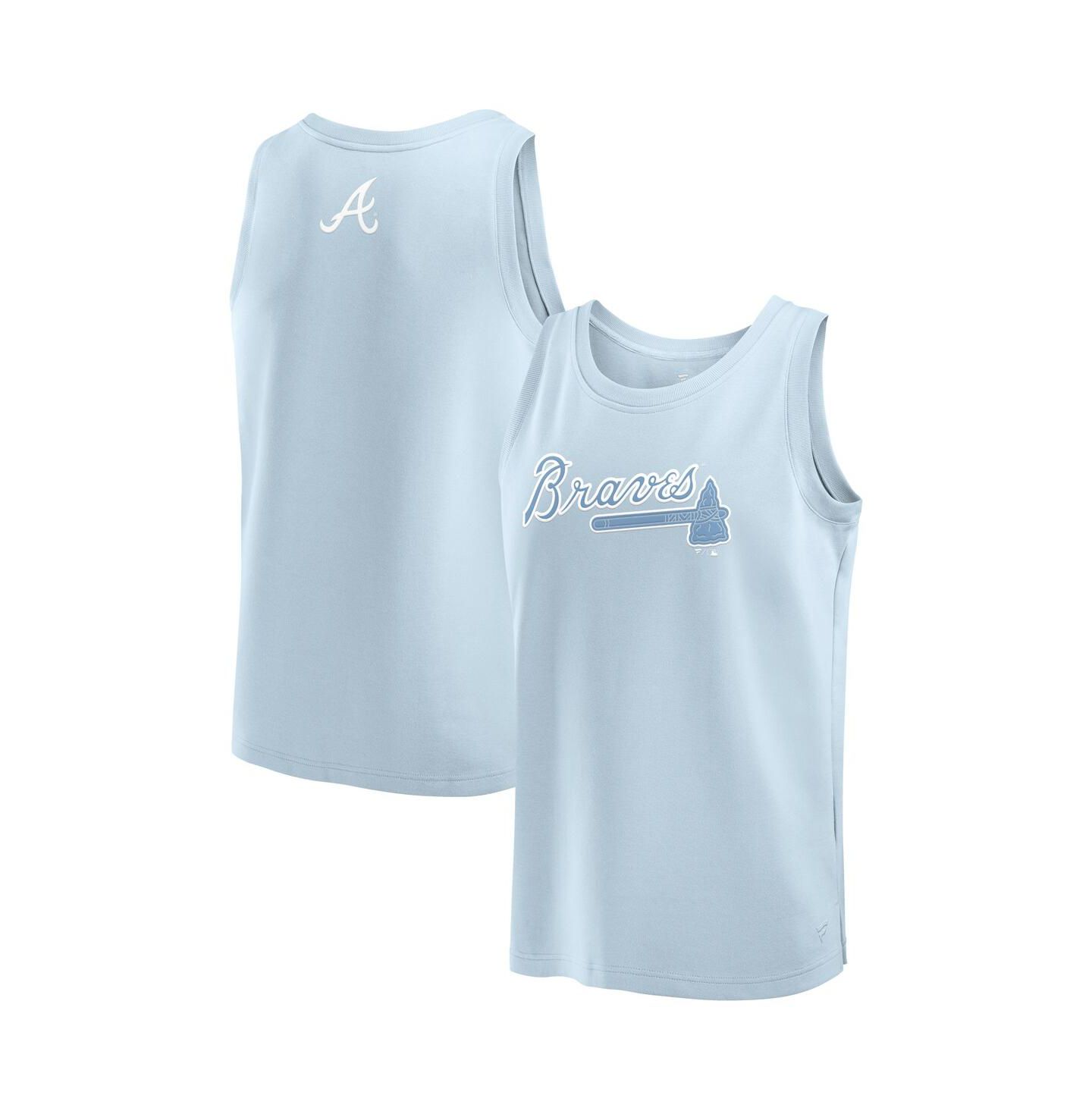 Мужской топ Fanatics Light Blue Atlanta Braves Elements — фото 1