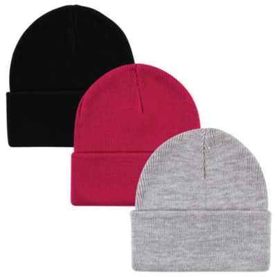 6Pc Knit Cuffed Beanie