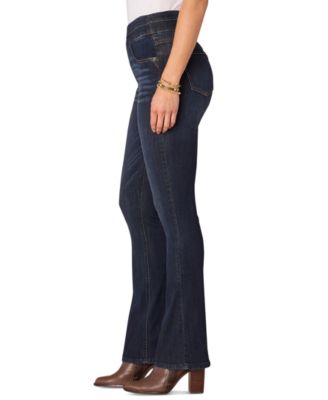 Petite "Ab"solution Pull-On High-Rise Bootcut Jeans