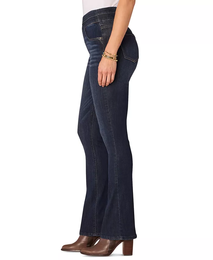 Petite "Ab"solution Pull-On High-Rise Bootcut Jeans - thumbnail 3