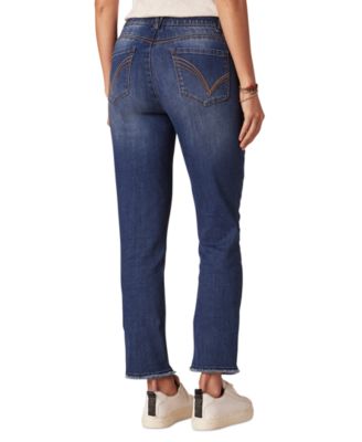 Petite "Ab"solution High-Rise Slim-Straight Jeans