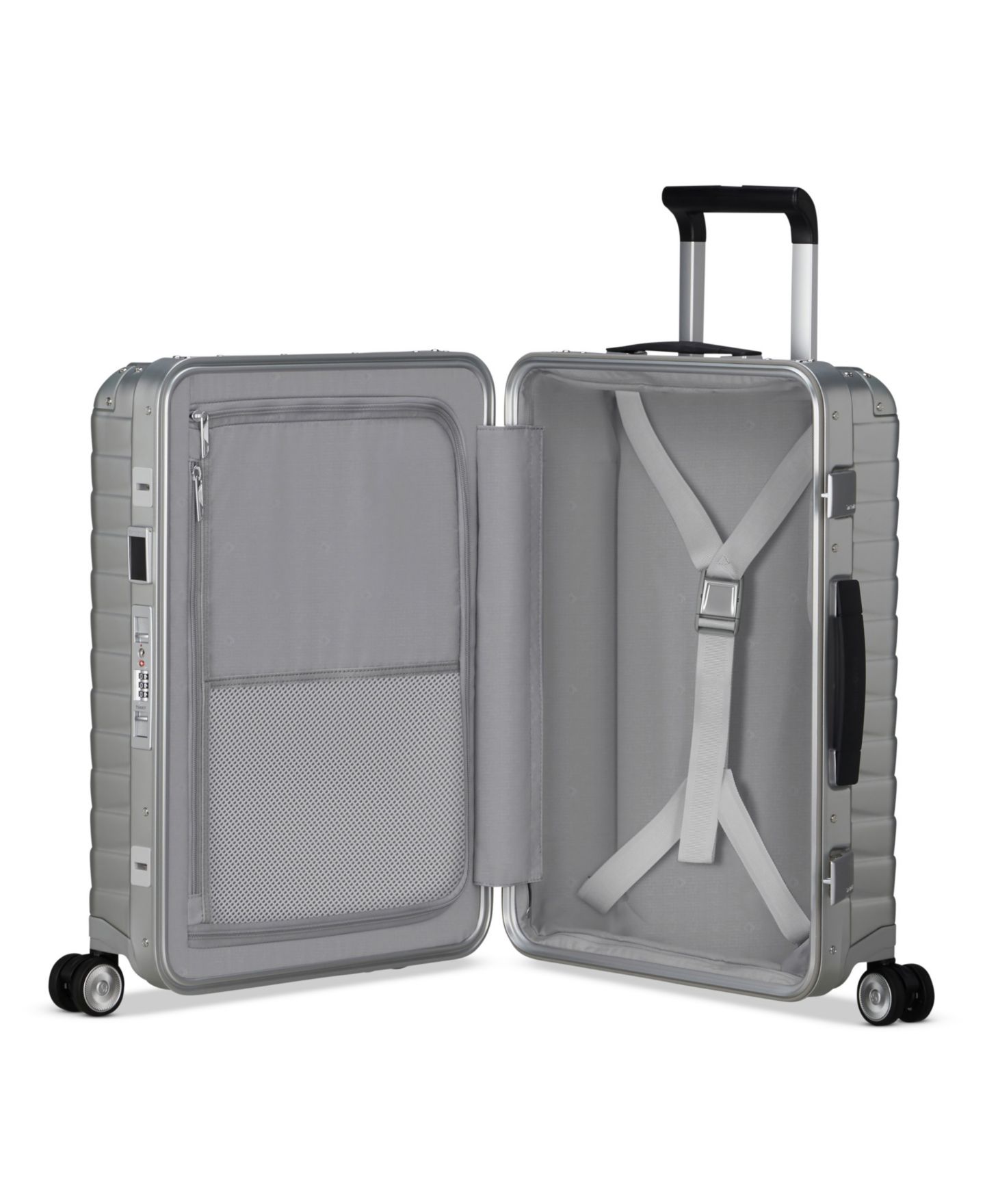 Чемодан Samsonite Proxis Aluminum Carry on Spinner, цвет: Серебристый — фото 6