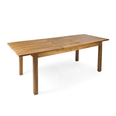 Streamdale Rustic Acacia Expandable Dining Table