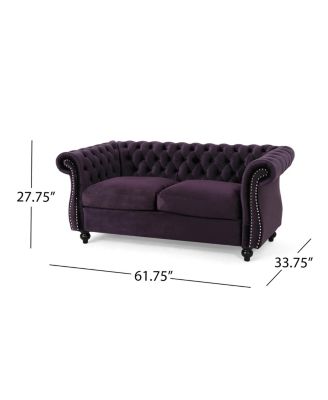 Chesterfield Loveseat: Timeless Charm, Plush Comfort