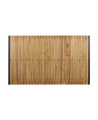 Streamdale Modern Acacia Wood & Iron Outdoor Dining Table