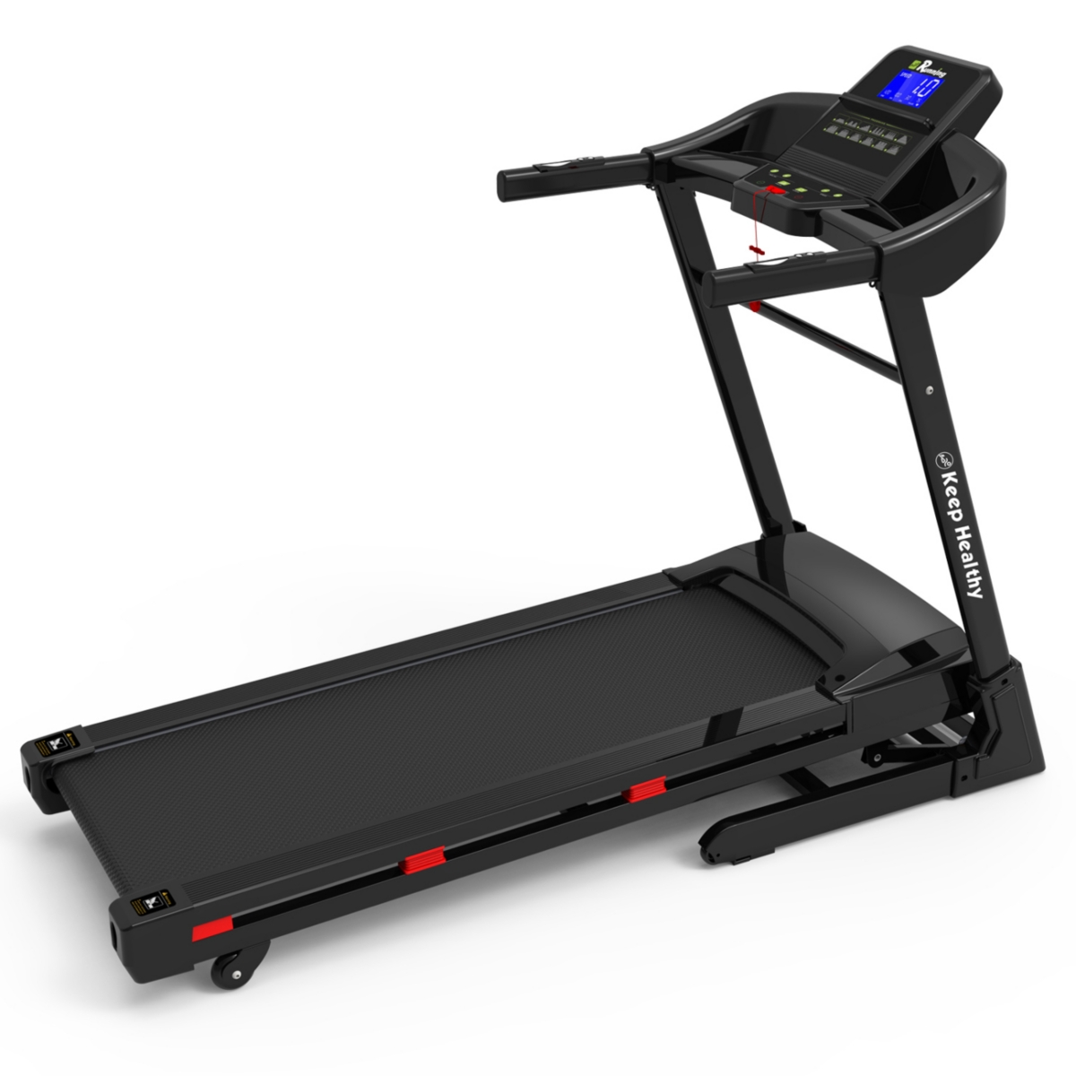 Streamdale Furniture 3.5HP Foldable Treadmill with Bluetooth, Shock Absorption, and App
