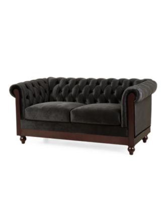 59" Velvet Loveseat Sturdy Pine Frame, Luxurious Comfort
