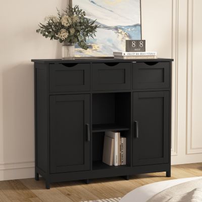 Streamdale 3-Drawer Sideboard with Ample Storage and Adjustable Shelves