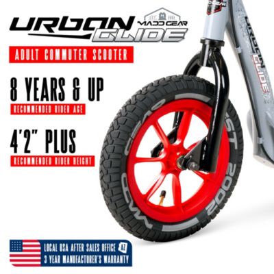 Large Kick Scooter for Adults & Teens – 12" Air Tires, Wide Deck, Handbrake & Kickstand – Urban Glide - Teal
