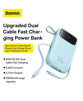 Portable Charger Power Bank,22.5W 10000mAh Fast Charging Portable Phone Charger, Purple