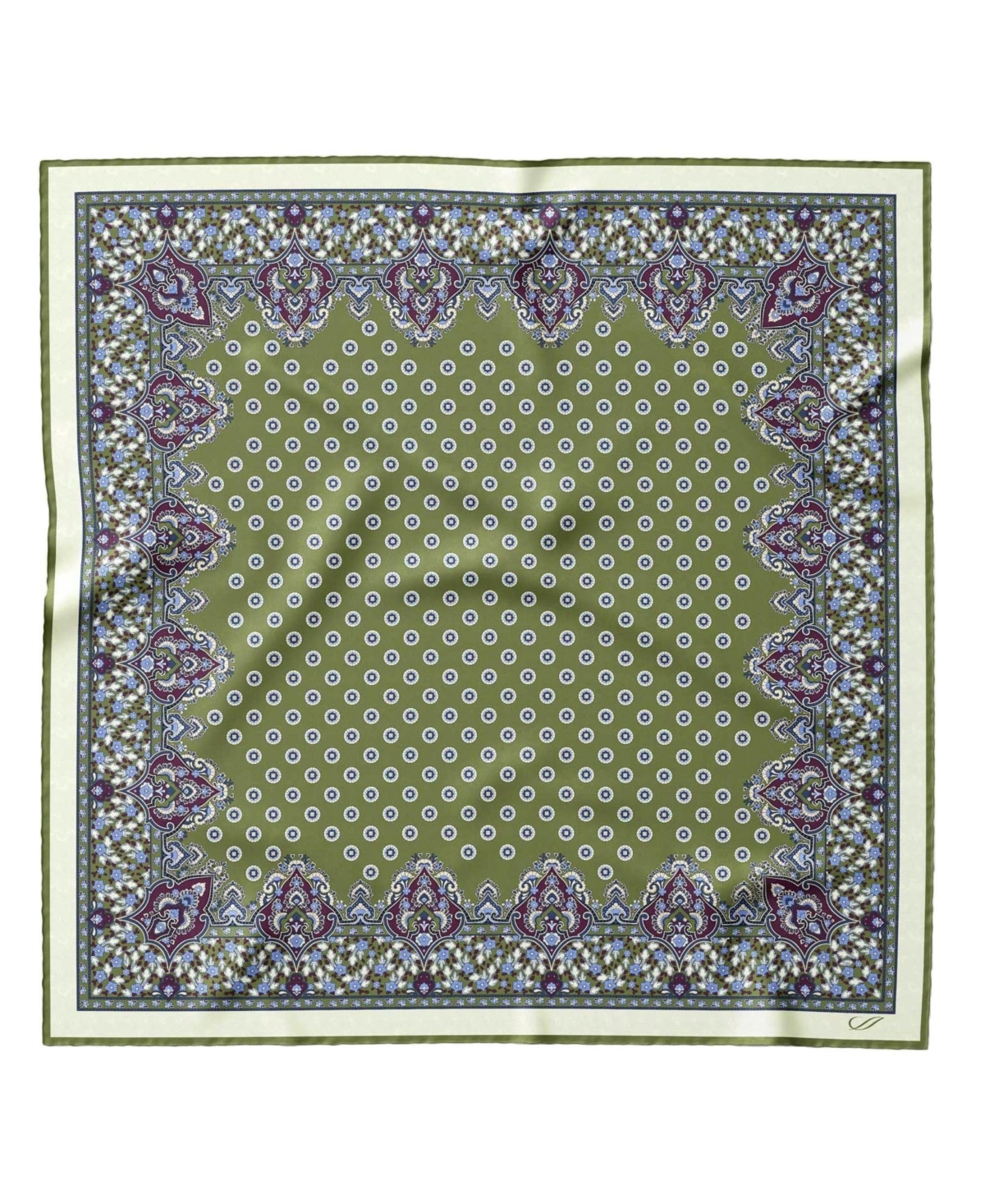 Filippo - Hand Rolled Silk Neckerchief for Men - Venetian red