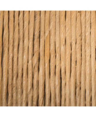 Anika 22.5&amp;quot; Traditional Southwestern Hand-Woven Abaca Tray with Handles, Natural