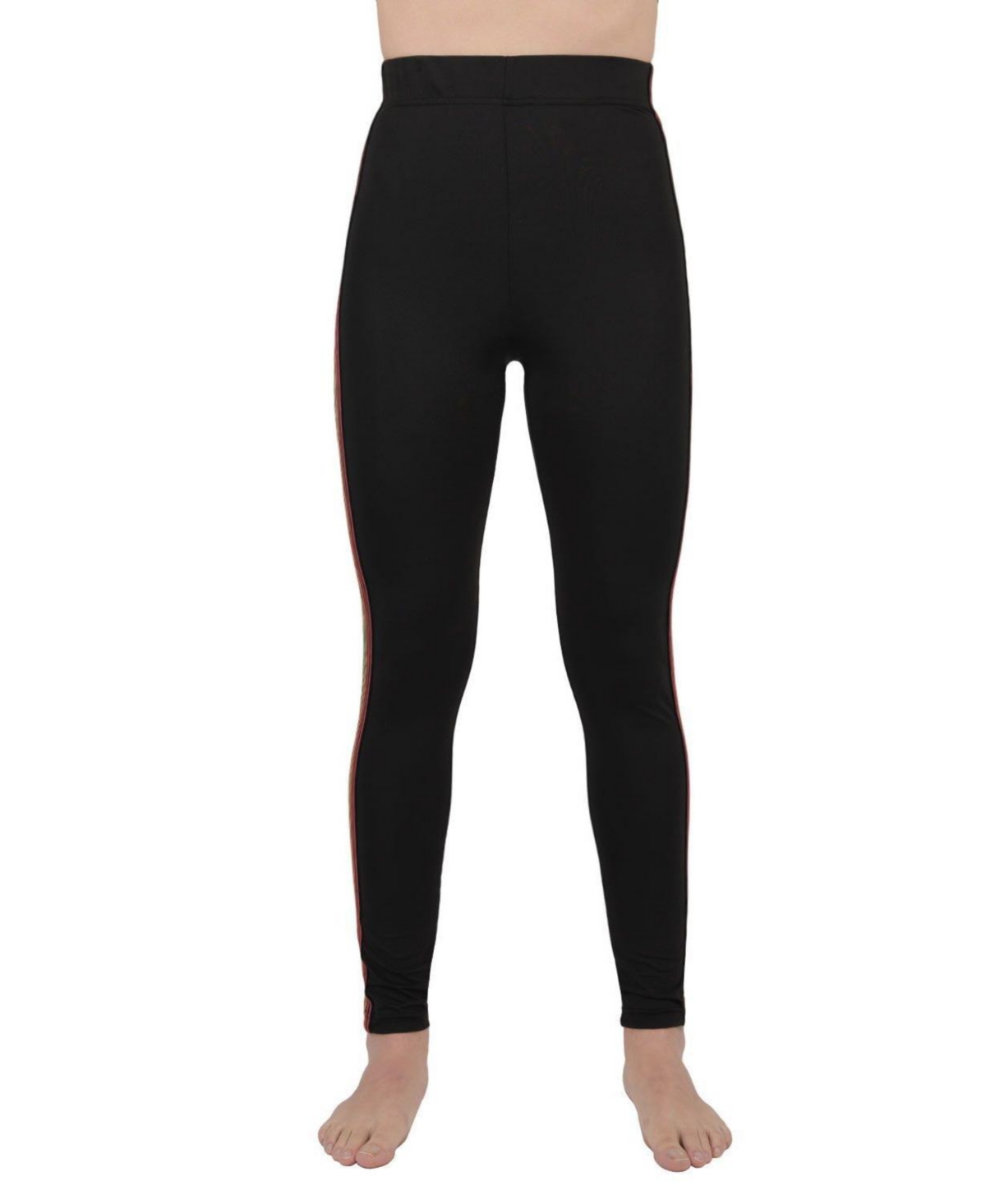 MeMoi Women's Rainbow Racer Stripe Leggings