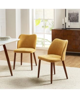 Melisa Dining Chair with Solid Wooden Legs,Set of 2