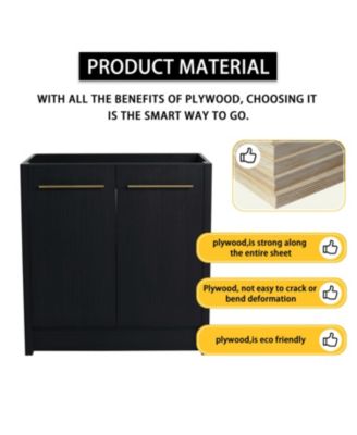 30" Freestanding Vanity with Resin Sink & Soft-Close Door