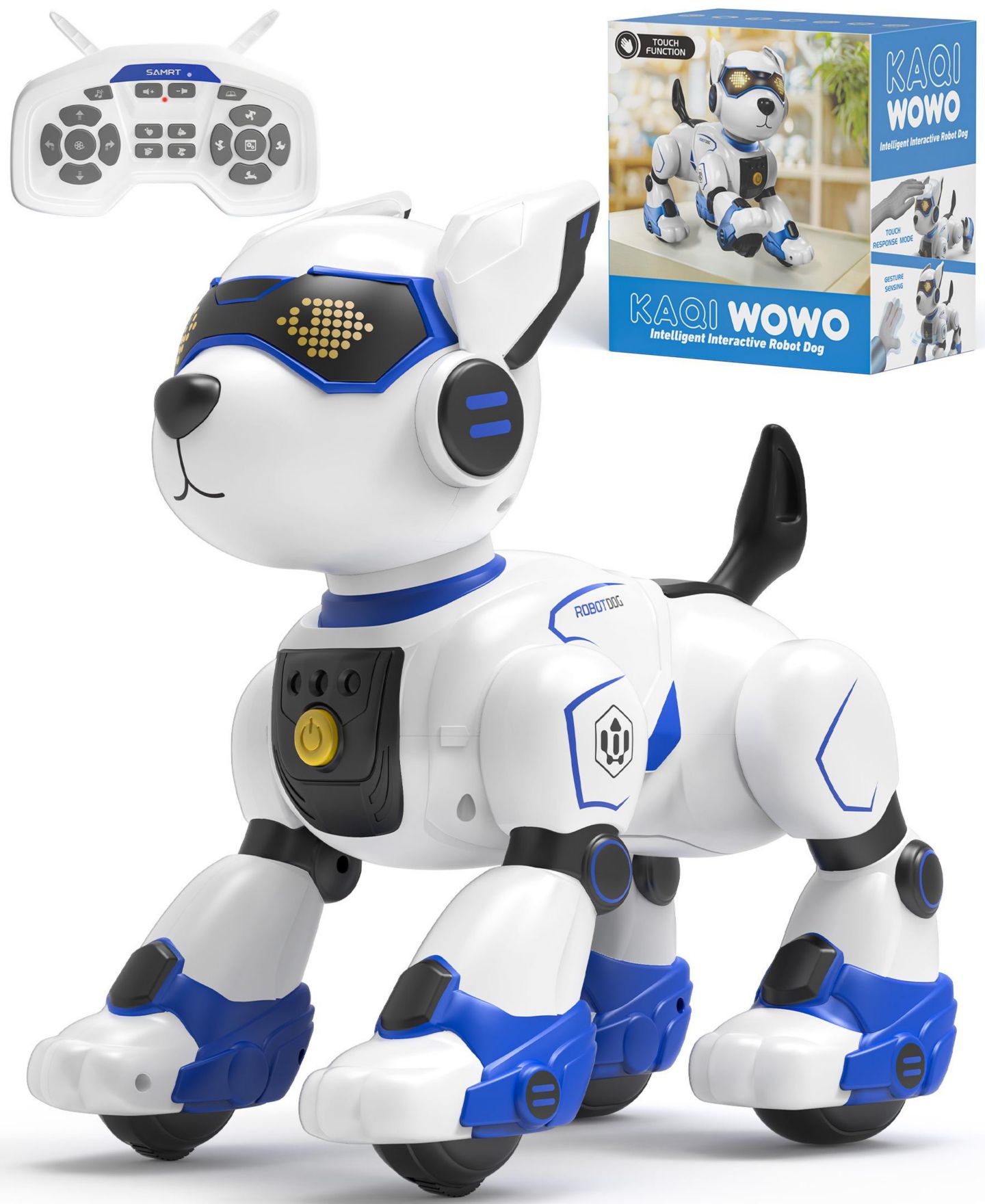 Детская игрушка SUGIFT Smart Interactive Robot Dog Toy for Kids with Remote Control, Voice and Touch Features, цвет: Синий — фото 1