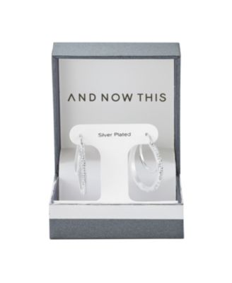 Clear Crystal Double Hoop Earring