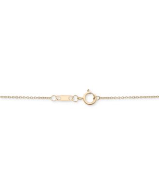 Diamond Station Lariat Necklace (1/2 ct. t.w.) in 14k Gold, 15" + 2" extender, Created for Macy's