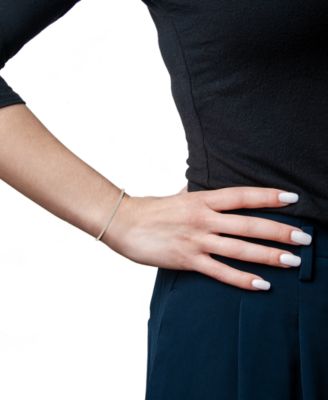 Diamond Zigzag Cluster Link Bracelet (3/4 ct. t.w.) in 10k Gold, Created for Macy's