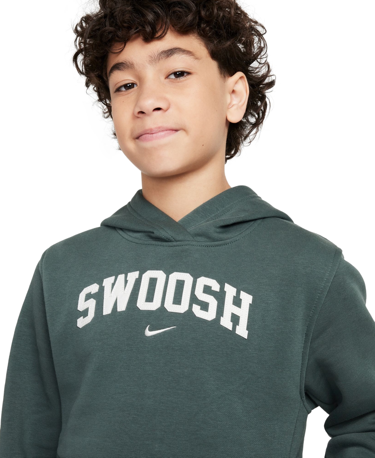 Nike Big Kids' Sportswear Club Fleece Hoodie -sail