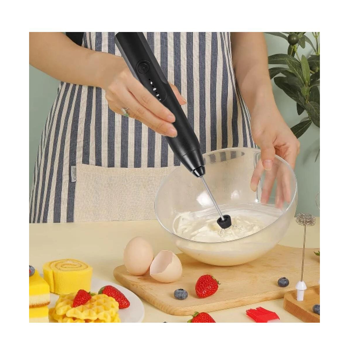 Cowin Electric Milk Frother Foamer Handheld 3 Speeds 1