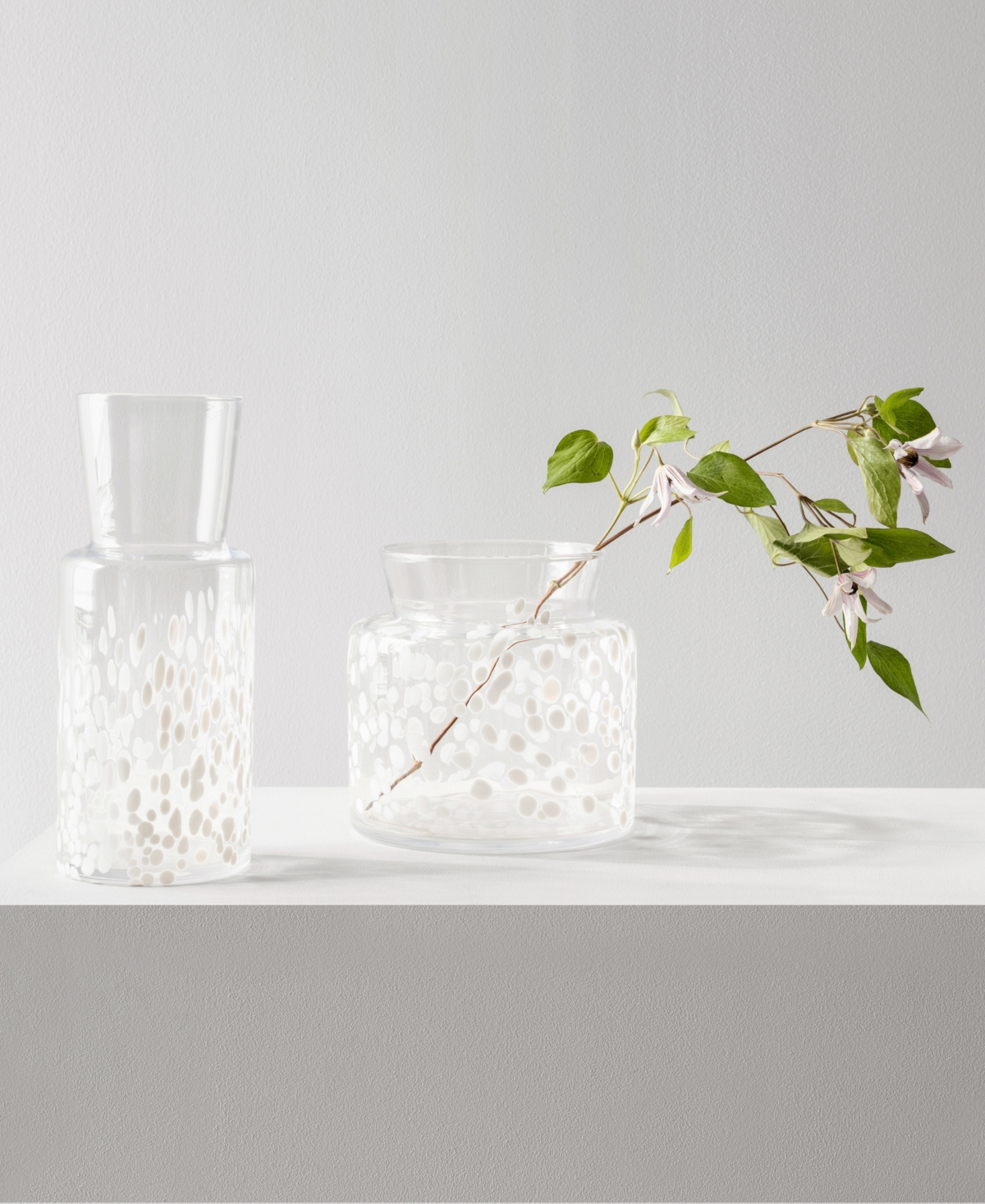 KOSTA BODA 12" MEADOW WIDE CRYSTAL GLASS VASE 